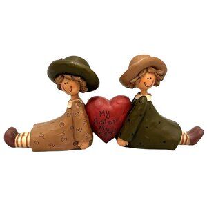 Blossom Bucket Suzi Skoglund My Sister My Friend Folk Art Figurine Big Sister